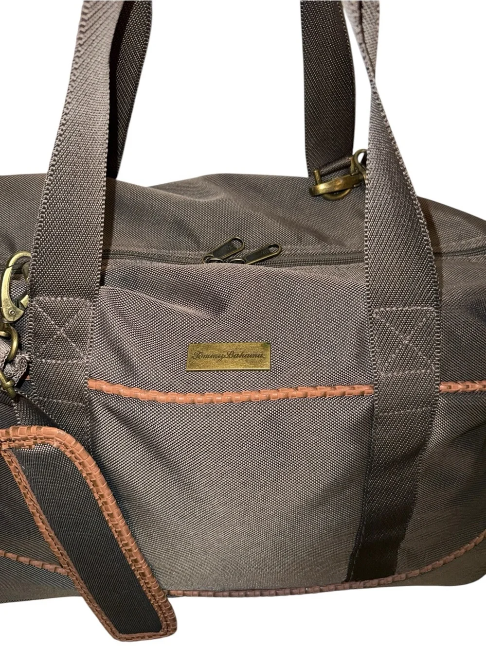 TOMMY BAHAMA Mojito 20”Brownstone Duffel - EUC
